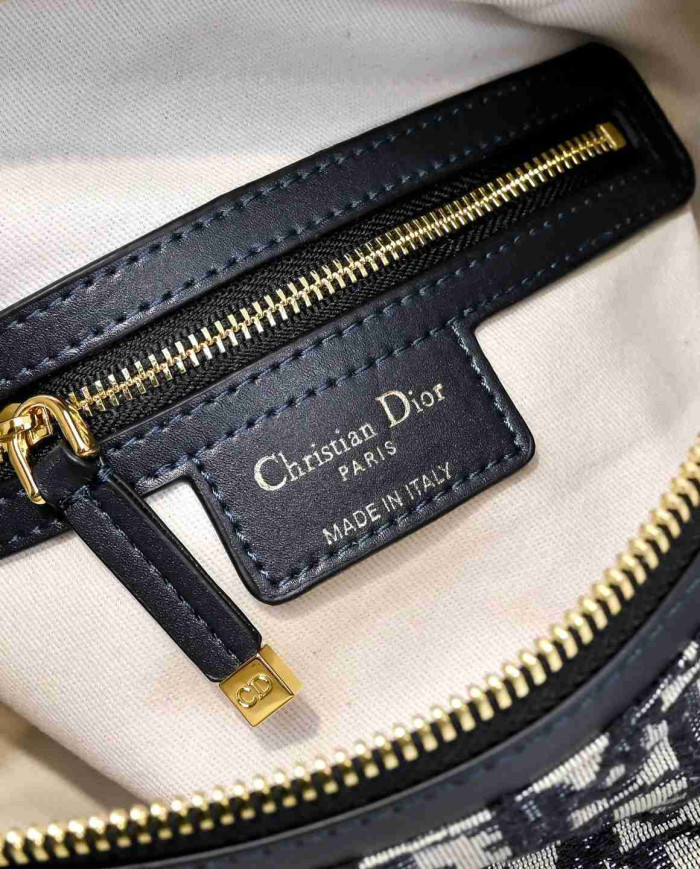 DIOR Letter Pattern Wide Strap Shoulder Bag