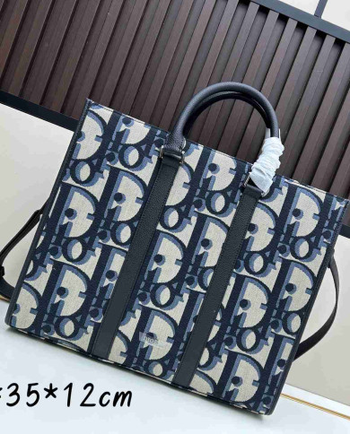 DIOR Large Capacity Printed Tote Handbag