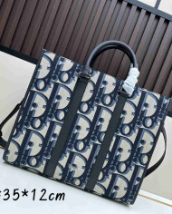 DIOR Large Capacity Printed Tote Handbag