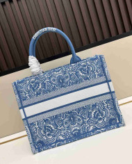Dior Butterfly Embroidered Top Handle Tote Bag