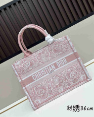 Dior Butterfly Embroidered Top Handle Tote Bag