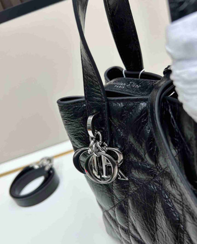 Dior Style Drawstring Bucket Handbag