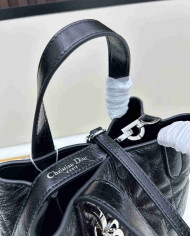 Dior Style Drawstring Bucket Handbag