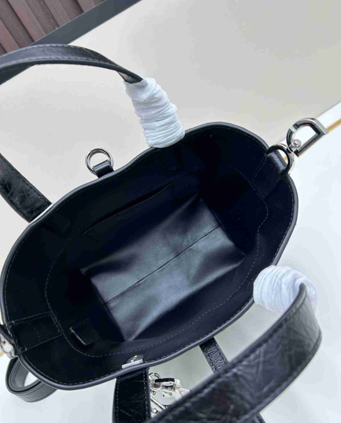 Dior Style Drawstring Bucket Handbag