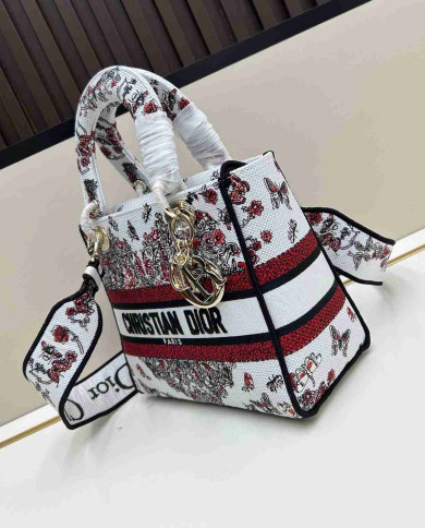 Dior Embroidered Tote Bag