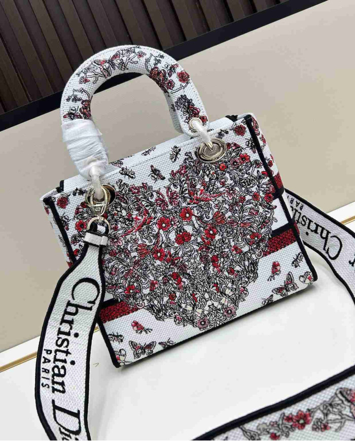 Dior Embroidered Tote Bag