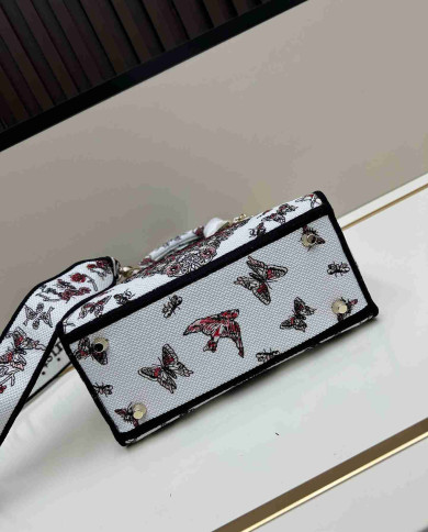 Dior Embroidered Tote Bag