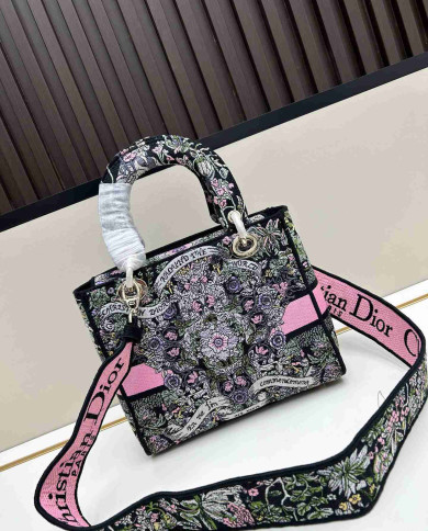 Dior Embroidered Tote Bag