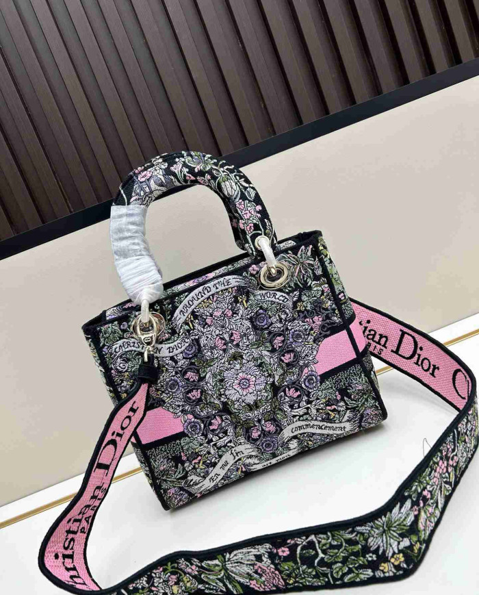 Dior Embroidered Tote Bag