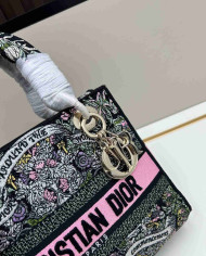 Dior Embroidered Tote Bag
