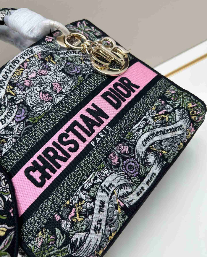 Dior Embroidered Tote Bag