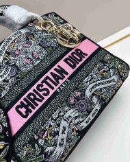 Dior Embroidered Tote Bag