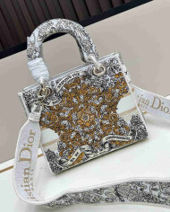Dior Embroidered Tote Bag
