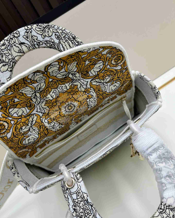 Dior Embroidered Tote Bag