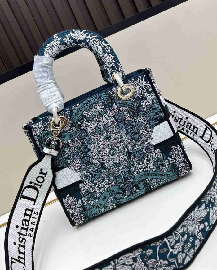 Dior Embroidered Tote Bag