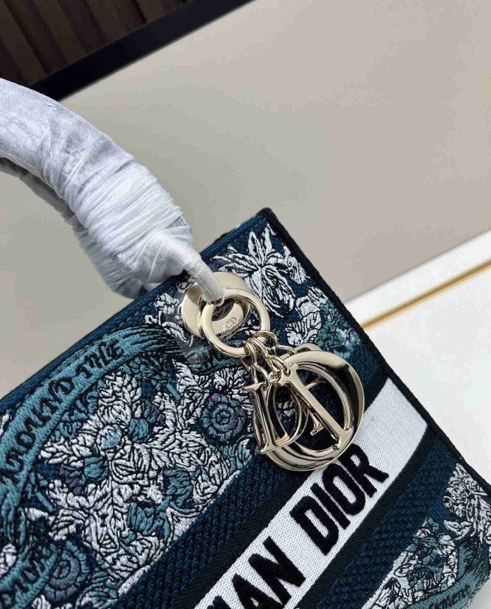 Dior Embroidered Tote Bag