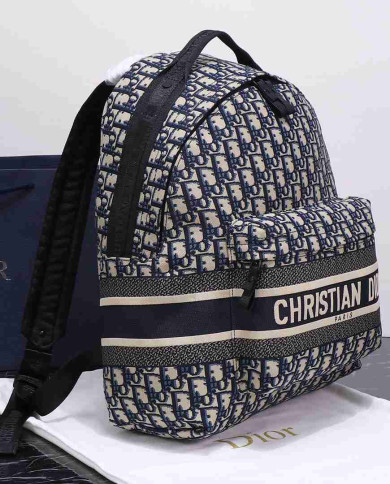 DIOR Fashion Logo Canvas Backpack
