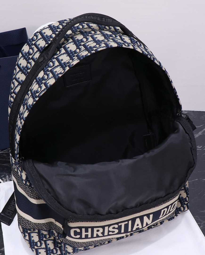 DIOR Fashion Logo Canvas Backpack