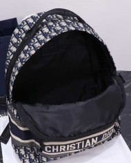 DIOR Fashion Logo Canvas Backpack