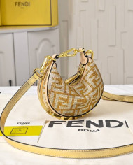 Fendi Moon-Shaped Crossbody Bag