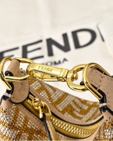 Fendi Moon-Shaped Crossbody Bag