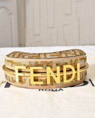 Fendi Moon-Shaped Crossbody Bag