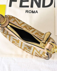 Fendi Moon-Shaped Crossbody Bag