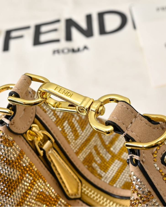 Fendi Moon-Shaped Crossbody Bag