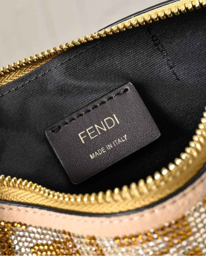 Fendi Moon-Shaped Crossbody Bag