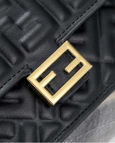 Fendi Vintage Embossed Square Bag