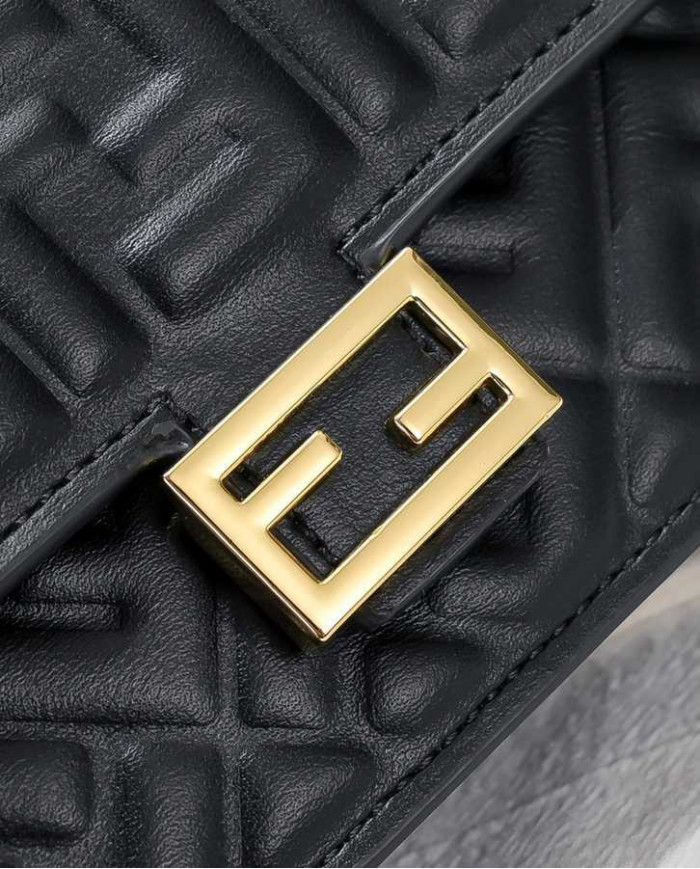 Fendi Vintage Embossed Square Bag
