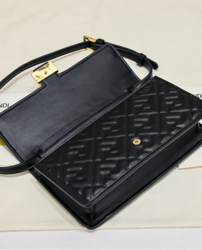 Fendi Vintage Embossed Square Bag