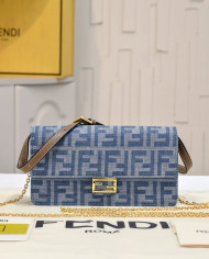 Fendi Vintage Embossed Square Bag