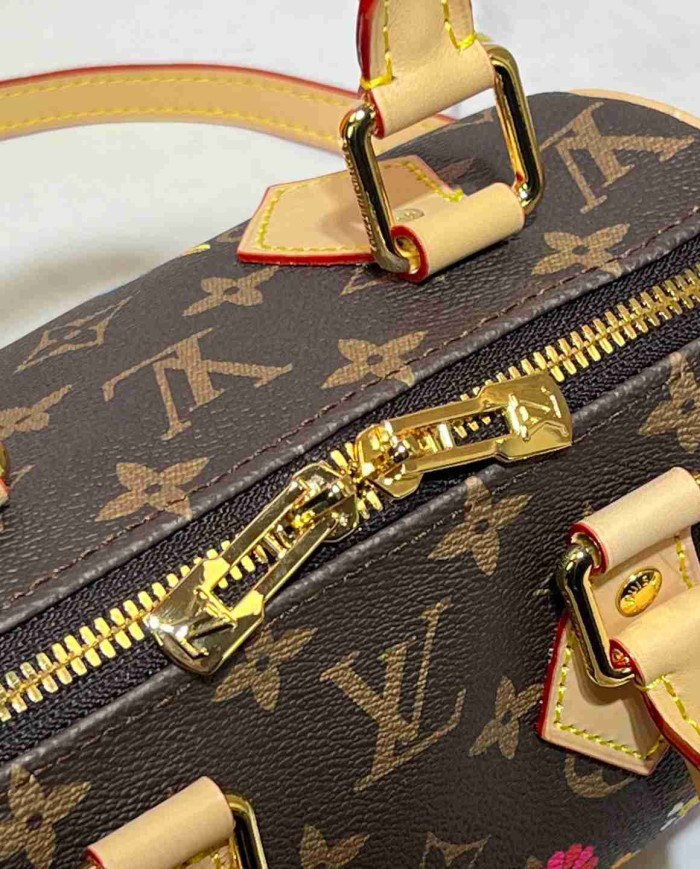 Louis Vuitton Floral Printed Boston Bag