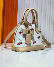 Louis Vuitton Cherry Print Monogram Top Handle Crossbody Bag