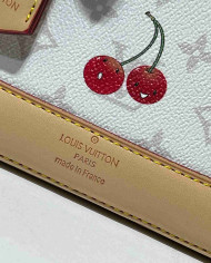 Louis Vuitton Cherry Print Monogram Top Handle Crossbody Bag