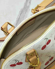 Louis Vuitton Cherry Print Monogram Top Handle Crossbody Bag