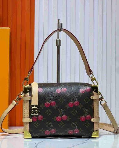 Louis Vuitton Vintage Cherry Print Crossbody Shoulder Bag