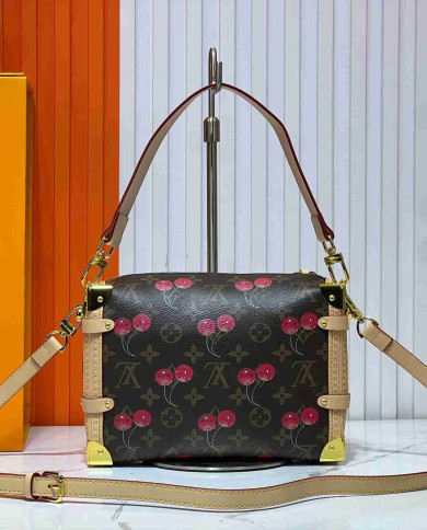 Louis Vuitton Vintage Cherry Print Crossbody Shoulder Bag