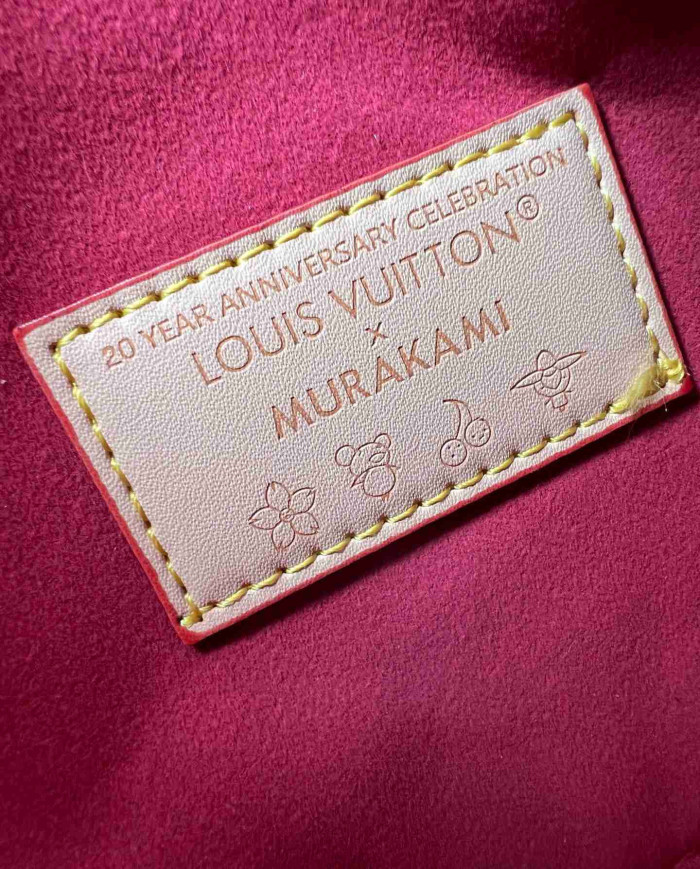 Louis Vuitton Vintage Cherry Print Crossbody Shoulder Bag