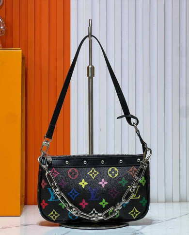 Louis Vuitton Monogram Chain Underarm Shoulder Bag