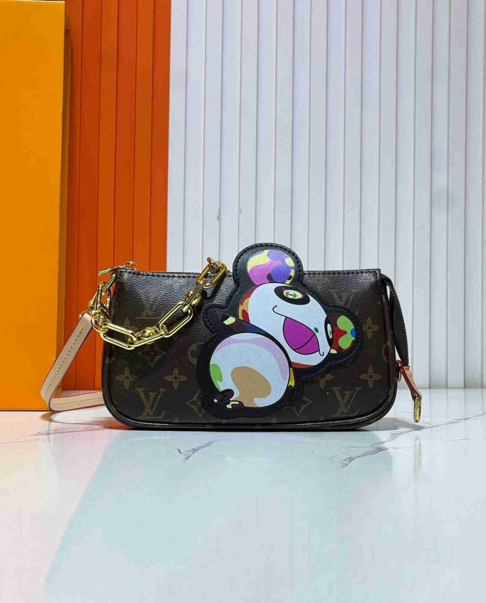 Louis Vuitton Cartoon Bear Chain Wristlet