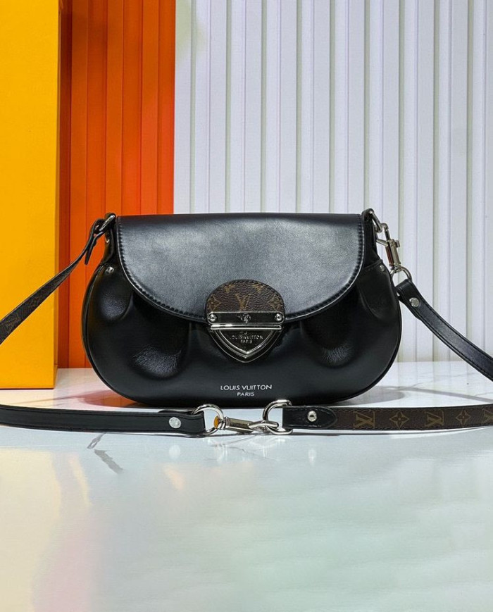 Louis Vuitton Saddle Crossbody Bag with Signature Lock