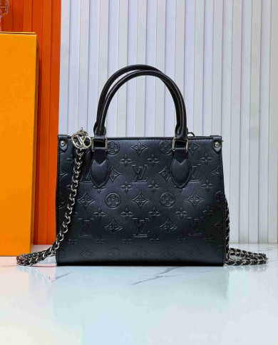Louis Vuitton Embossed Chain Tote Bag