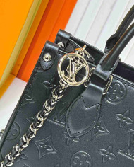 Louis Vuitton Embossed Chain Tote Bag