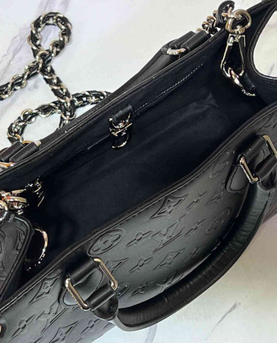 Louis Vuitton Embossed Chain Tote Bag