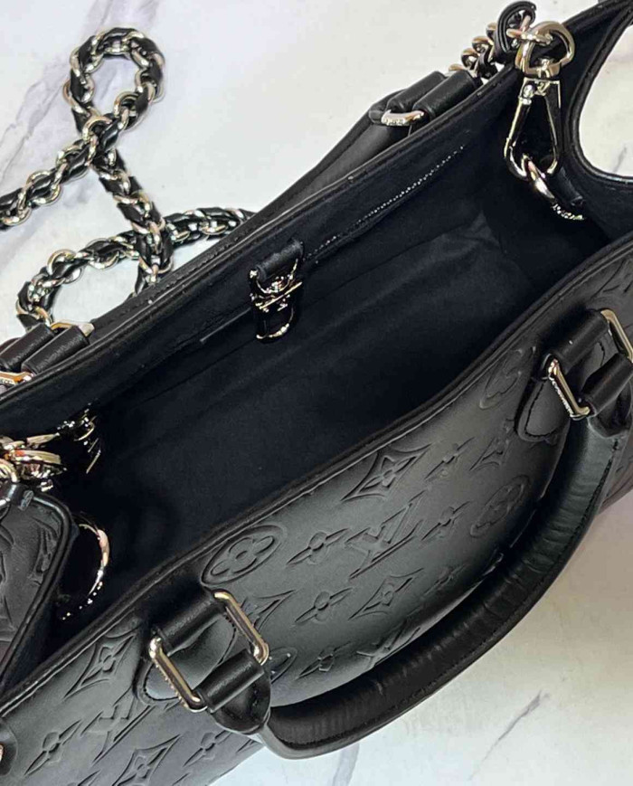 Louis Vuitton Embossed Chain Tote Bag