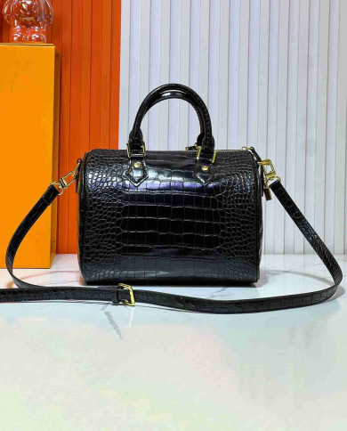 Louis Vuitton Croc Embossed Boston Bag