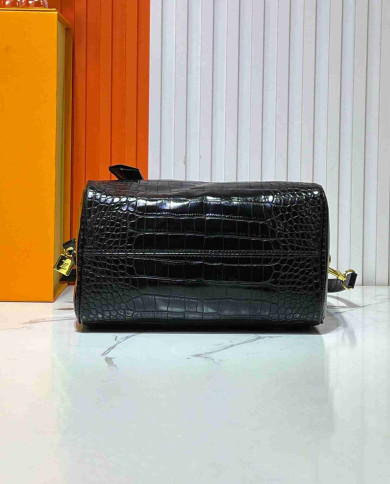 Louis Vuitton Croc Embossed Boston Bag