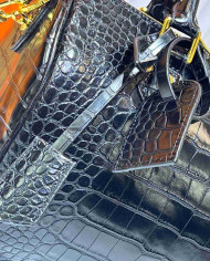 Louis Vuitton Croc Embossed Boston Bag